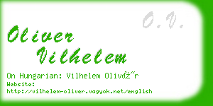 oliver vilhelem business card